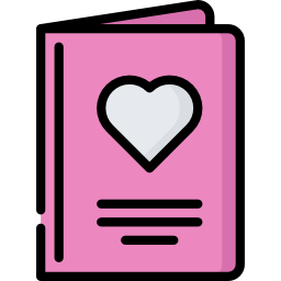 Wedding card icon