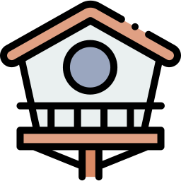 Bird house icon