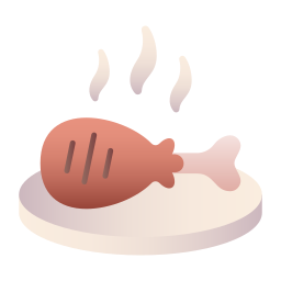 Chicken leg icon