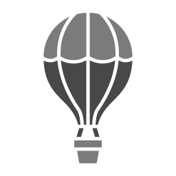 Hot air balloon icon