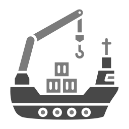 Cargo ship icon