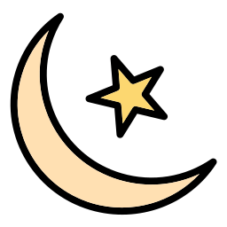 Crescent moon icon