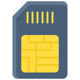 carte sim Icône