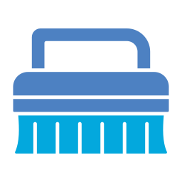 Cleaning brush icon