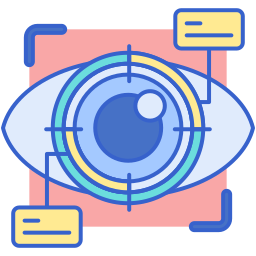 scan des yeux Icône