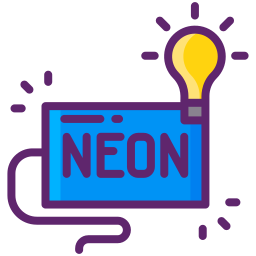 Sinal de neon Ícone