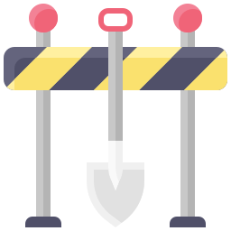 trabalho em progresso Ícone