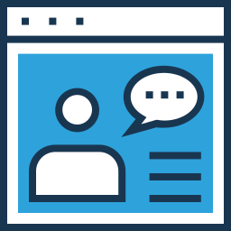 Web chat icon