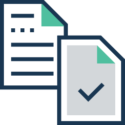 Registered document icon