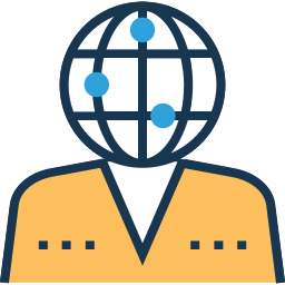 Global employee icon