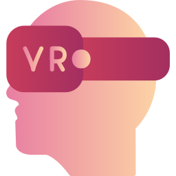 Virtual reality glasses icon