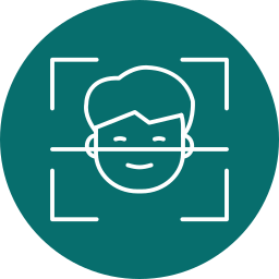 Facial recognition icon