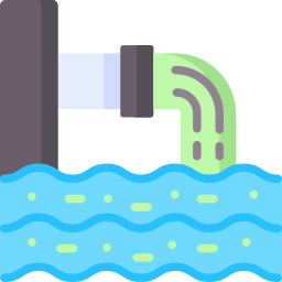 Water pollution icon