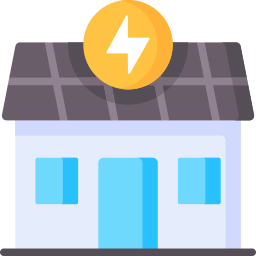 Solar house icon