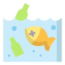 Water pollution icon