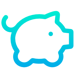 Piggy bank icon