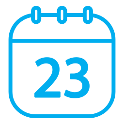 Calendar date icon