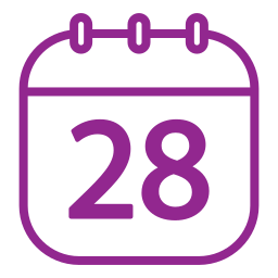 Calendar date icon