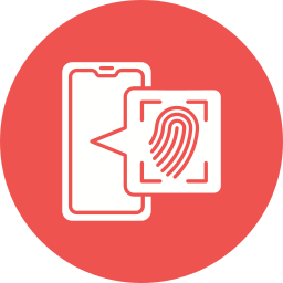 Fingerprint scan icon