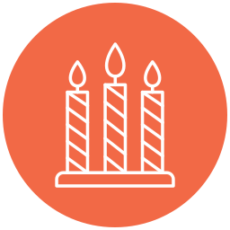 Birthday candle icon