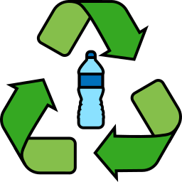 Recycle plastic icon