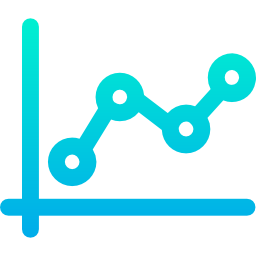 grafico a linee icona