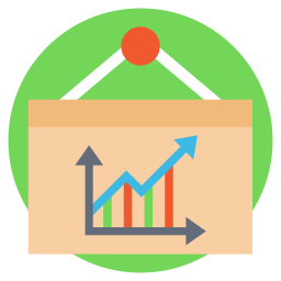 Growth graph icon