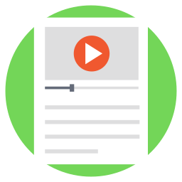 Video advertising icon