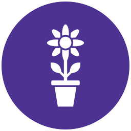 Flower pot icon