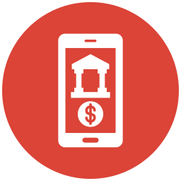 Mobile banking icon