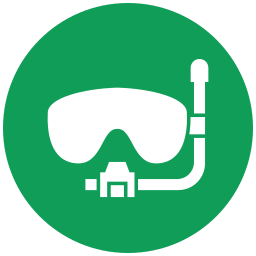 Diving mask icon