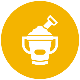 Sand bucket icon