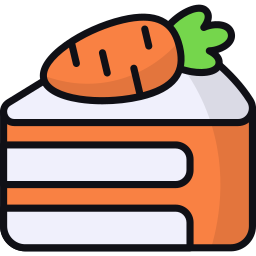 Carrot cake icon