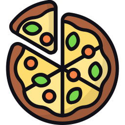 pizza vegana Ícone