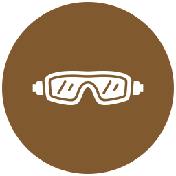 Safety glasses icon