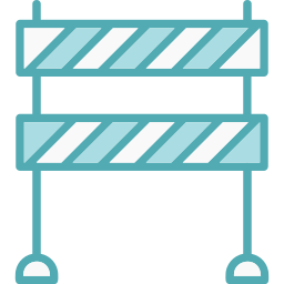 barrage routier Icône