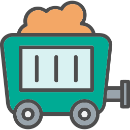 Mining cart icon