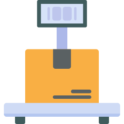 Delivery weighing icon