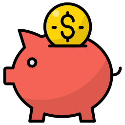 Piggy bank icon