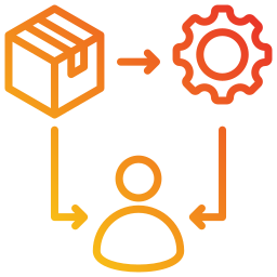 Supply chain icon