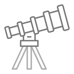 télescope Icône