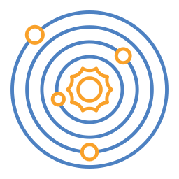 système solaire Icône