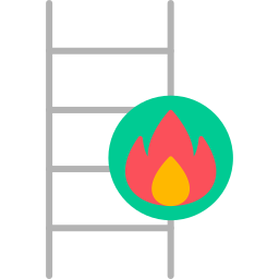 Échelle d'incendie Icône