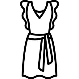 kleid mit schmetterlingsärmeln icon