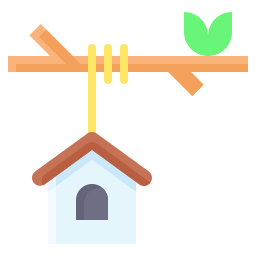 Bird house icon