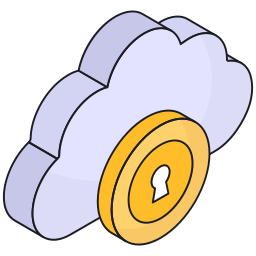 Cloud lock icon