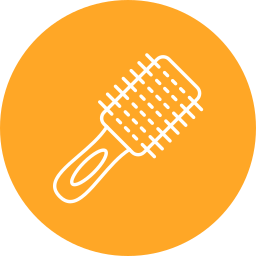 Hair brush icon