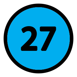 Twenty seven icon