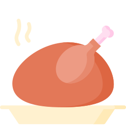 Roasted turkey icon