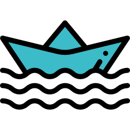 Paper boat icon